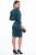 Платье с объёмными рукавами "Миранда" (лео, грин) П2512