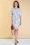 Платье Девушка с обложки (белое, принт цепи) П1353-12