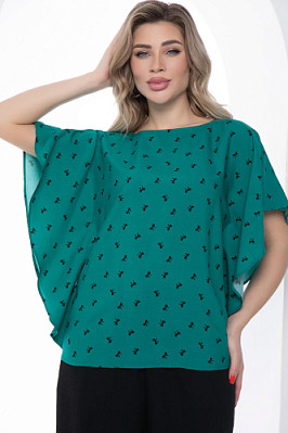 Блуза Леона зеленая НЬЮ Б10056