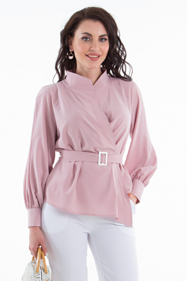 Блуза "Идеальная асимметрия" (розовая) Б1439-11